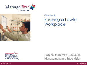 Chapter 8 Ensuring a Lawful Workplace