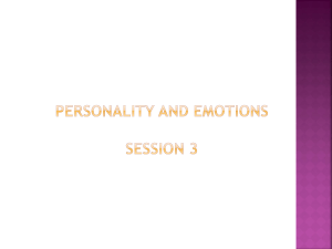 Personality and Emotions