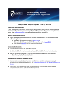 Priority Review Application Template