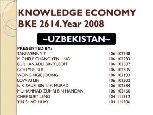 KNOWLEDGE ECONOMY BKE 2614. Year 2008 PRESENTED BY