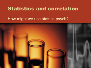 Stats & Correlation