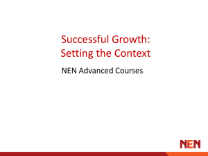 Successful Growth Setting the Context PPT