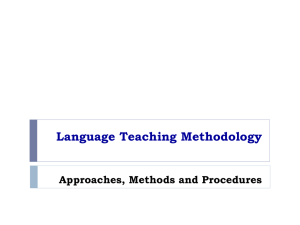 Language Teaching Methodology - NymE