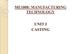 ME1008: MANUFACTURING TECHNOLOGY