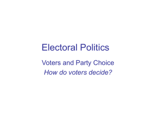 Electoral Politics