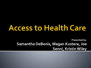 Access to Health Care