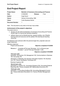 End Project Report - Curtin Learning and Teaching