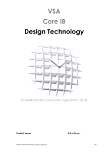 Core IB - Technology/Design