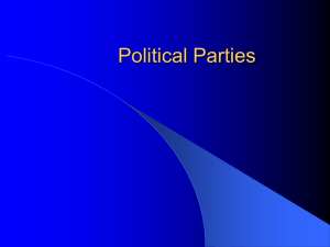 Chapter 8 - Political Parties