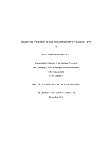 Thesis Document - The University of Texas at Arlington