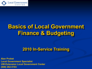 local government budgets - Local Government Center