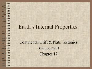Earth's Internal Properties