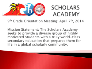 scholars academy - Miami Beach Senior High School