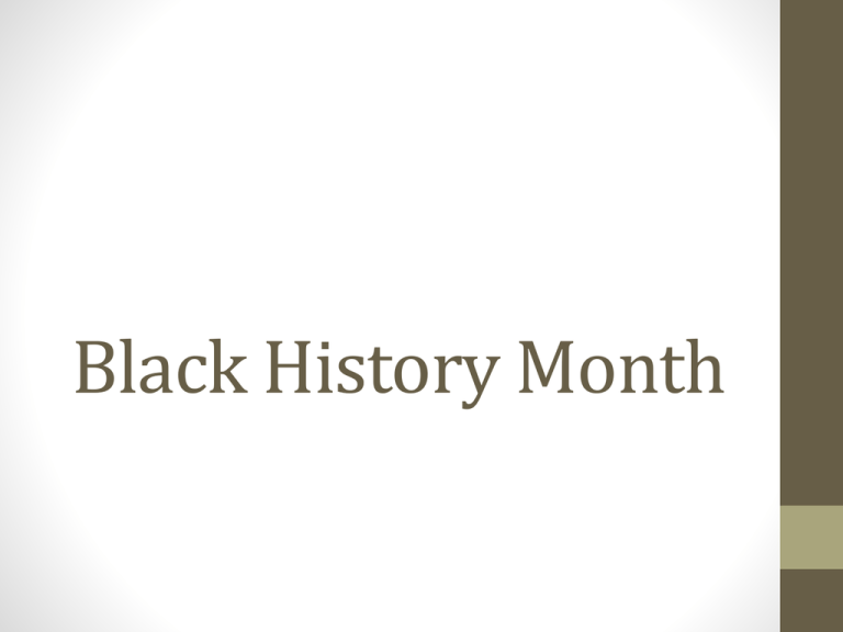 Black History Month