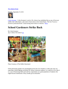 School Gardeners Strike Back