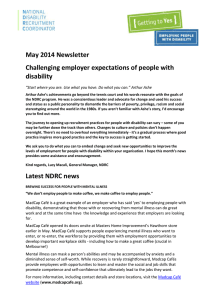 Employer newsletter May 2014