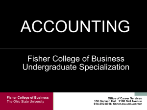 What is Accounting? - Fisher College of Business