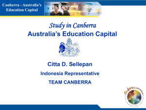 Canberra - Australia's Education Capital