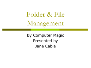 Folder & File Management