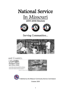 American Red Cross - Missouri Community Service Commission