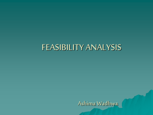 Feasibility Analysis