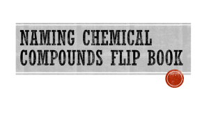 Naming Chemical Compounds Flip Book