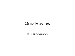 Quiz Review (Minerals)