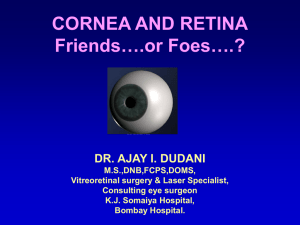 Cornea And Retina Friends….Or Foes….?