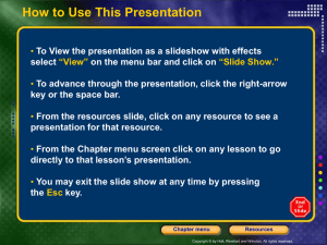 Chapter 2 Power Point