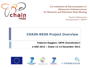 Federico Ruggieri, CHAIN-REDS Project Overview , INFN