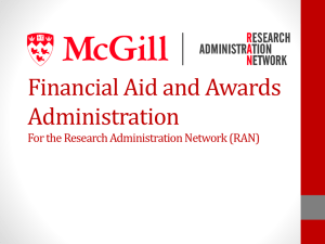 Financial Aid and Awards Administration