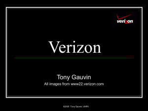 Verizon - Tony Gauvin's Web Site
