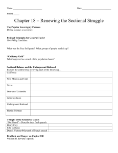 Name Date Period _____ Chapter 18 – Renewing the Sectional