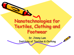 Nano-technologies for textile and clothing