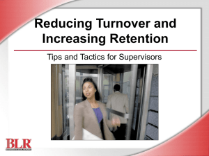 Determining the Causes of Turnover