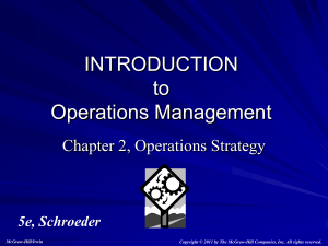 operations strategy - McGraw Hill Higher Education