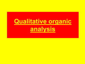 Qualitative organic analysis
