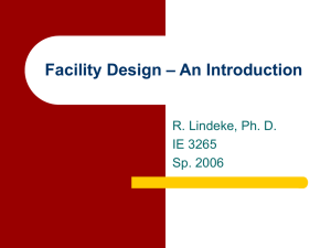 Facility Design – An Introduction