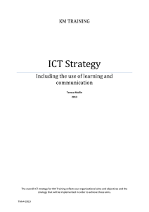 KMT ILT Strategy 2011-2014 v4