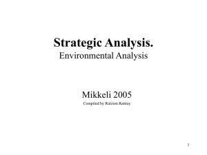 Environmental Analysis - University of St Andrews