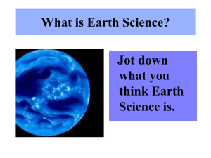 What is Earth Science? PowerPoint