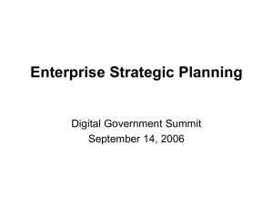Enterprise Strategic Planning