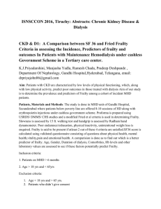 CKD Dialysis Abstracts