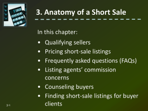 3. Anatomy of a Short Sale