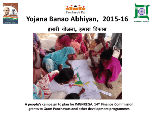 Presentation by Jharkhand on Yojana Banao Abhiyaan in