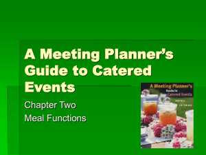 A Meeting Planner's Guide to Catered Events