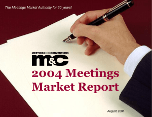 2004 Meetings Market Report