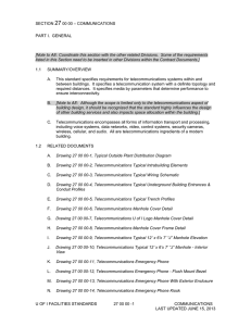 SECTION 27 00 00 – communications