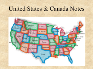 United States & Canada Notes