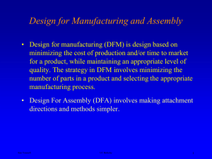 DFM and DFA Design Guidelines